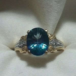 Caribbean, Mystic Topaz & Diamond Ring. 7
